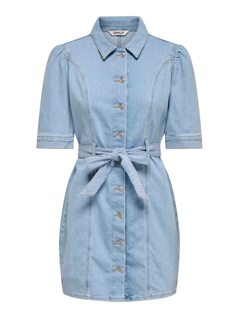 ONLVIBBE SS BELT DNM DRESS AKM Light Blue Denim