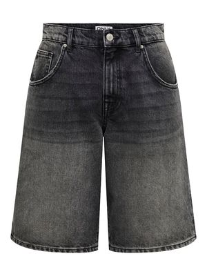 ONLMATE REG BAGGY LONG SHORTS DNM NOOS Washed Black
