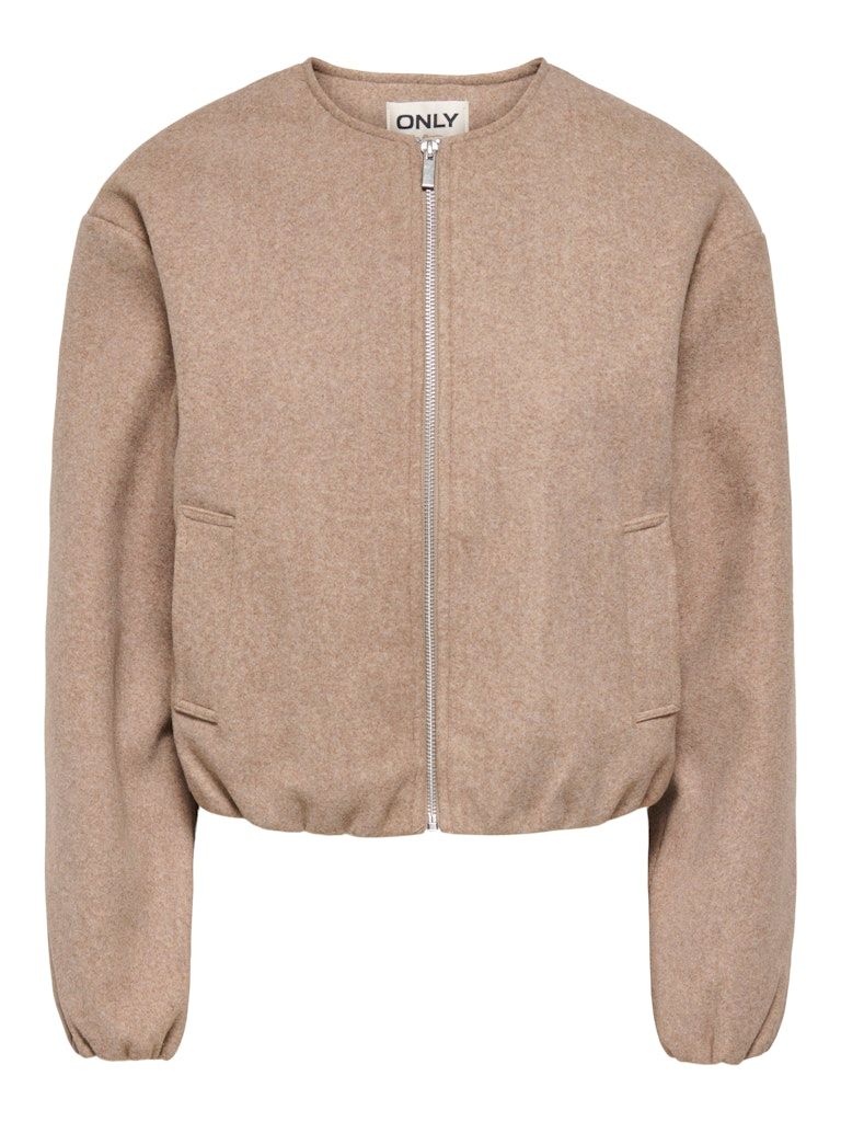 ONLTRILLION L/S BALLOON BOMBER PNT NOOS Mocha Meringue/MELAN