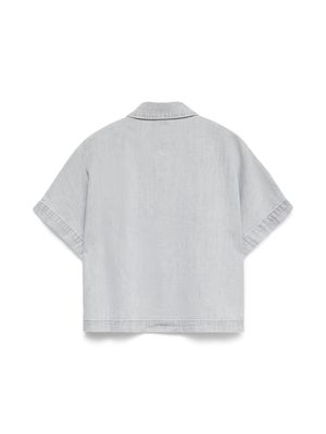 VMINGEBORG SS DENIM SHIRT MIX Light Grey Denim