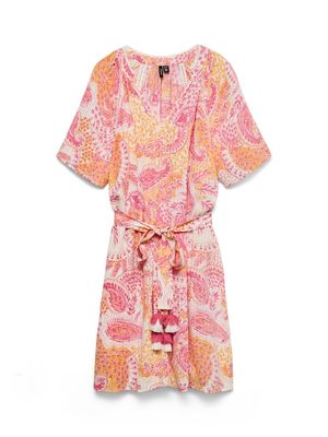 VMNINA SS ABK LX DRESS EXP Snow White-PINK NINA