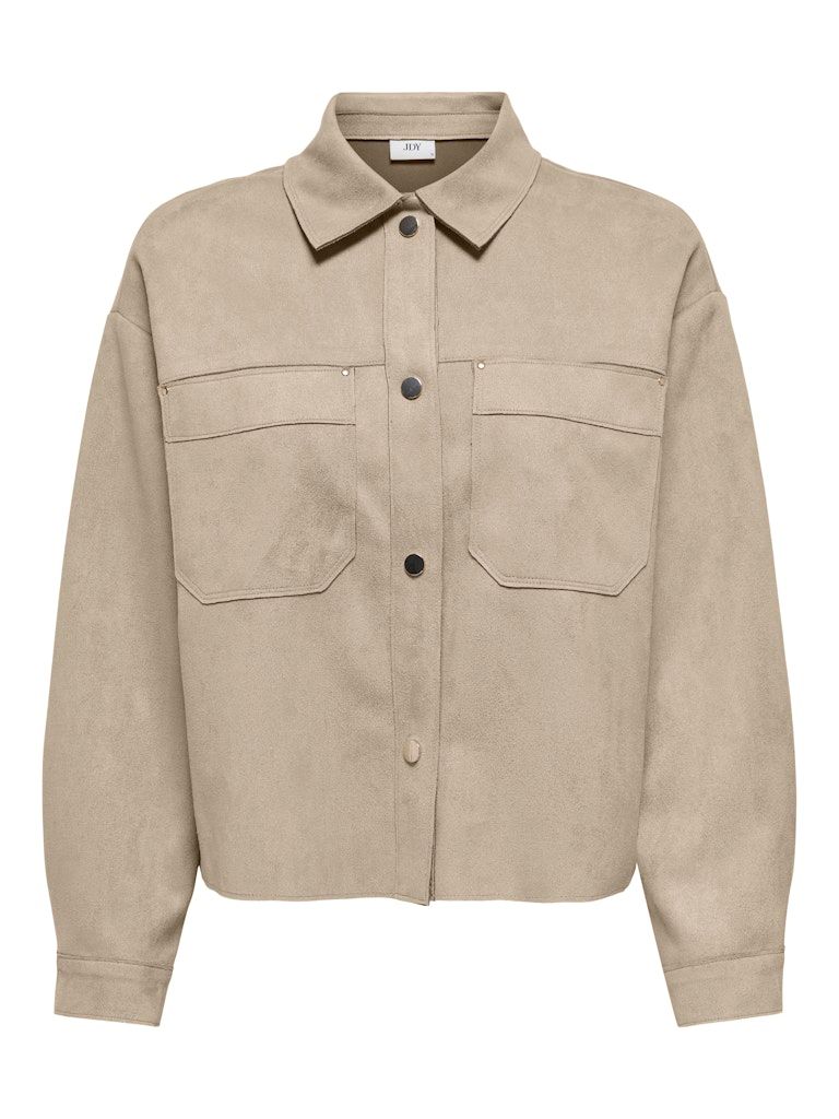 JDYJULLE L/S FAKE SUEDE SHIRT JRS NOOS Oxford Tan