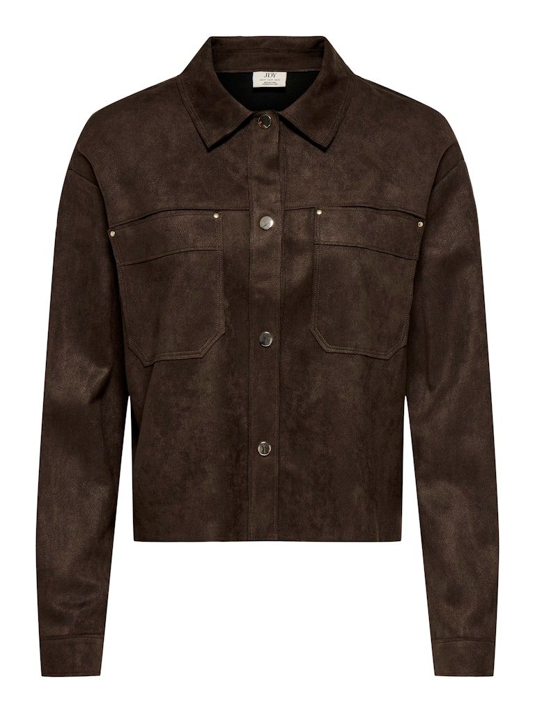 JDYJULLE L/S FAKE SUEDE SHIRT JRS NOOS Coffee Bean