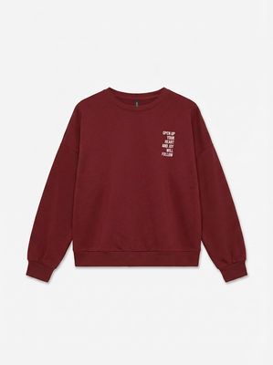 VMSILJE LS O-NECK SWEAT JRS EXP SB2 Fired Brick/MAUVE SH