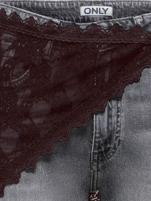 ONLSOF LACE SCARF WVN EX Seal Brown