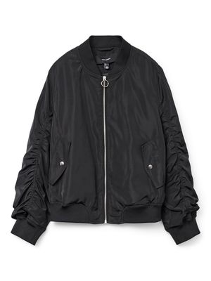 SNKATARINA SHORT BOMBER JACKET Black