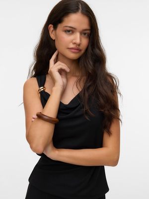 VMCARLY SL BUCKLE TOP JRS Black