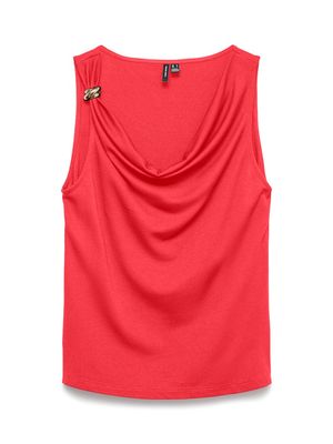 VMCARLY SL BUCKLE TOP JRS Poinsettia