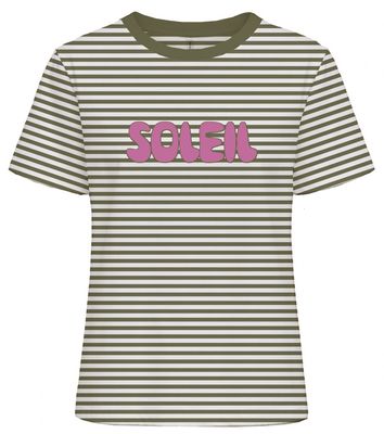 ONLAMIRA S/S REG STRIPE TEE CS JRS Cloud Dancer/Sphagnu