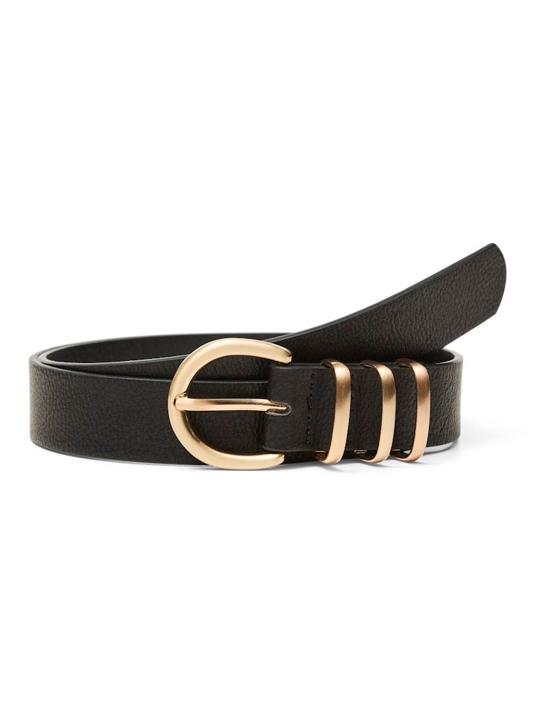 VMSVEA COATED BELT Black/Brushed Gold