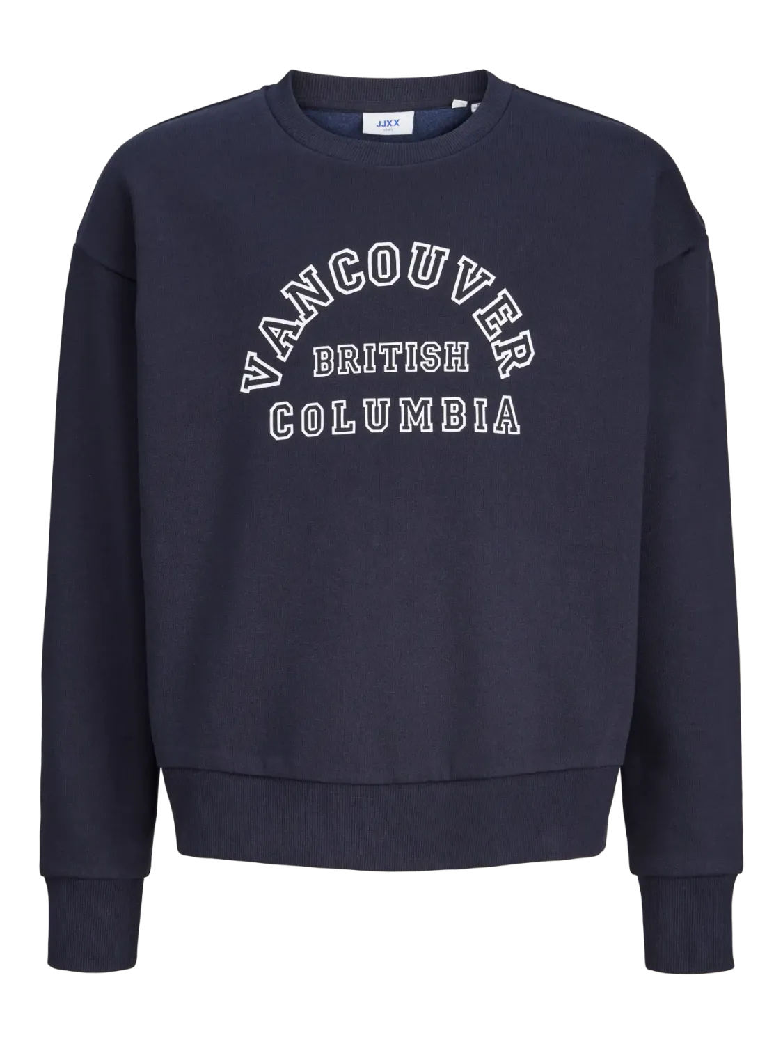 JXMERLE RLX SHORT LS CREW SWT LN Night Sky/VANCOUVER
