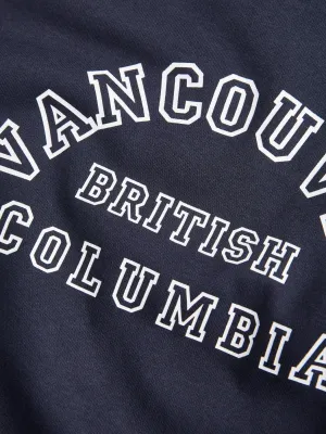 JXMERLE RLX SHORT LS CREW SWT LN Night Sky/VANCOUVER