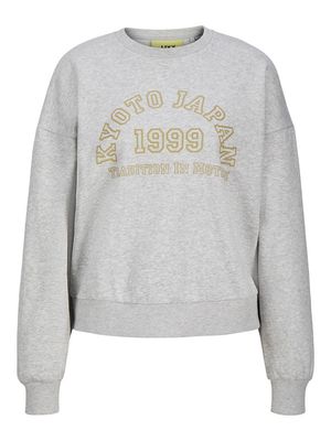 JXMERLE RLX SHORT LS CREW SWT LN Light Grey Melange/K