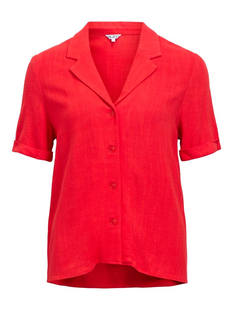 OBJSANNE S/S RE SHIRT NOOS Poinsettia