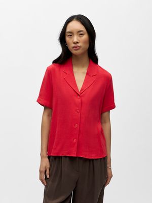 OBJSANNE S/S RE SHIRT NOOS Poinsettia
