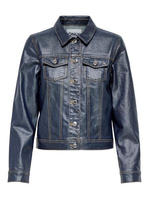 ONLCITA L/S COATED JACKET CC PNT Night Sky/W CONTRAST
