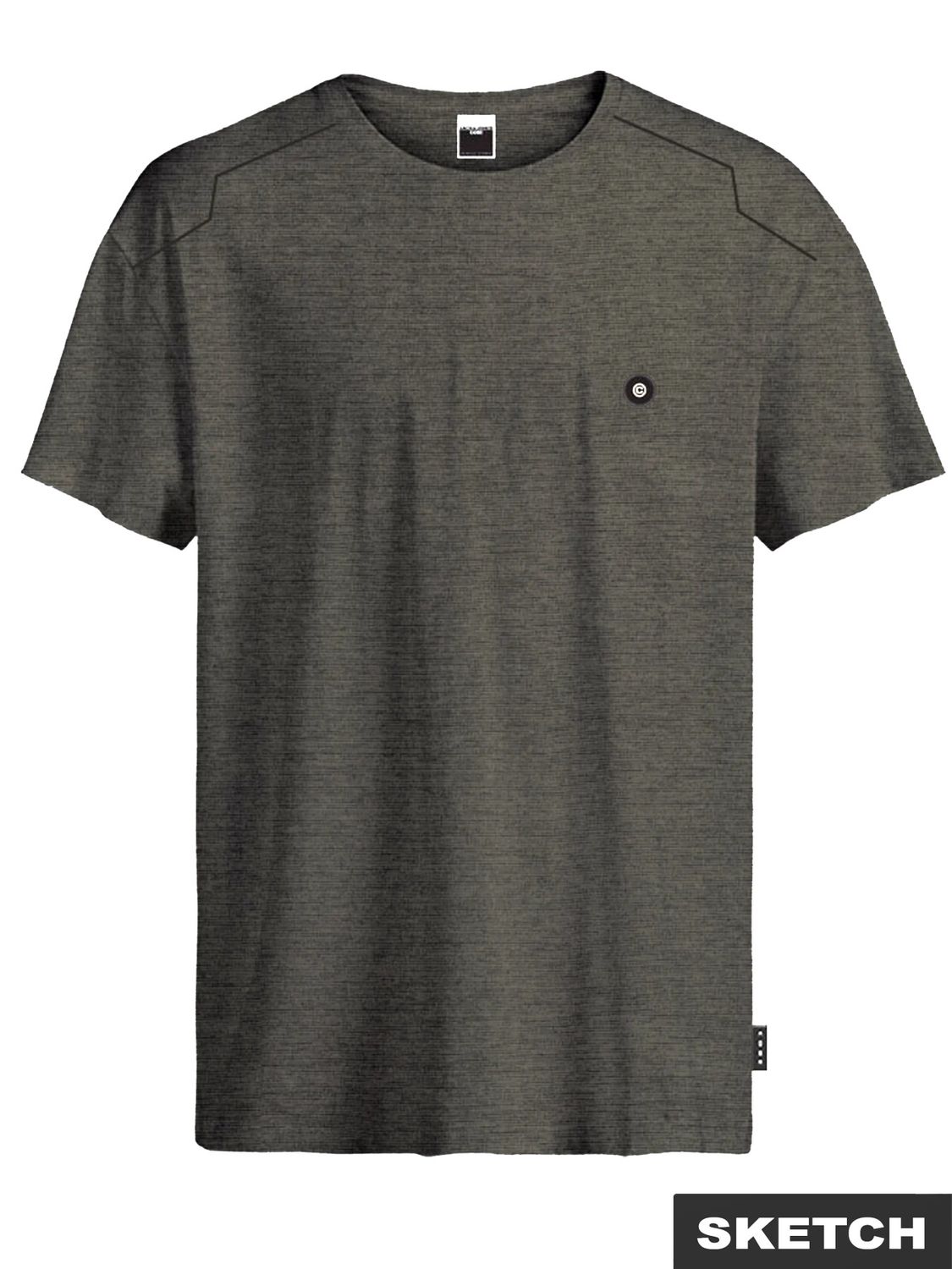 JCOPUFFER TEE SS CREW NECK SMU Peat/Melange