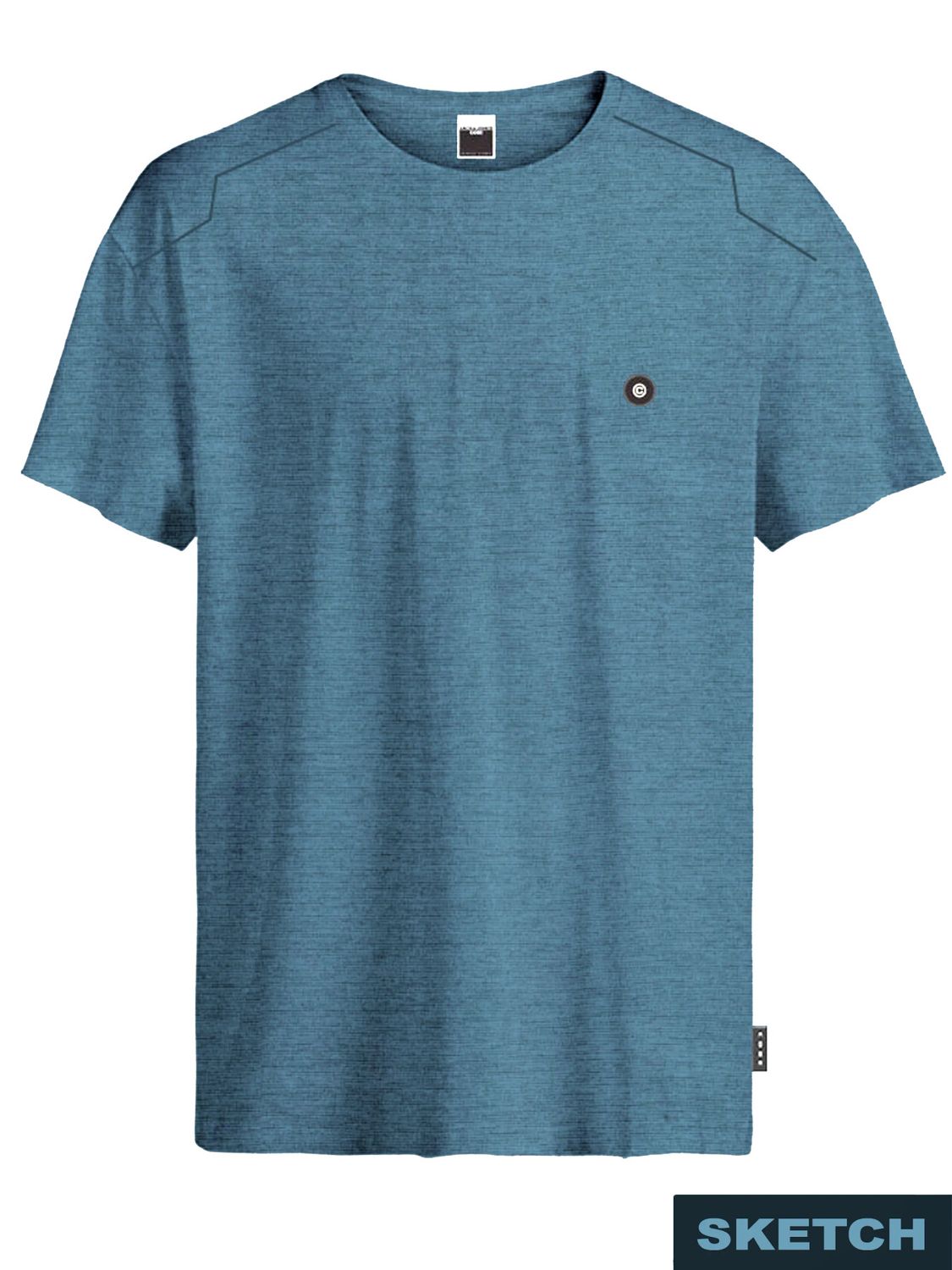 JCOPUFFER TEE SS CREW NECK SMU Orion Blue/Melange