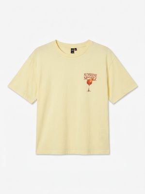 VMPAULINA THEA SS T-SHIRT JRS NOOS French Vanilla-SUNSHINE SPRITZ
