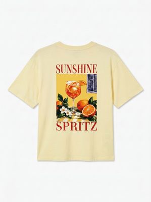 VMPAULINA THEA SS T-SHIRT JRS NOOS French Vanilla-SUNSHINE SPRITZ