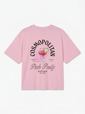 VMPAULINA THEA SS T-SHIRT JRS NOOS Roseate Spoonbill-COSMOPOLITAN