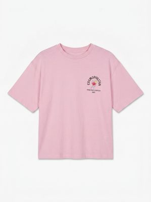 VMPAULINA THEA SS T-SHIRT JRS NOOS Roseate Spoonbill-COSMOPOLITAN