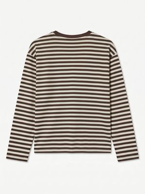 VMLINEA LS O-NECK TEE JRS EXP RET Chocolate Martini-CLOUD DANCER