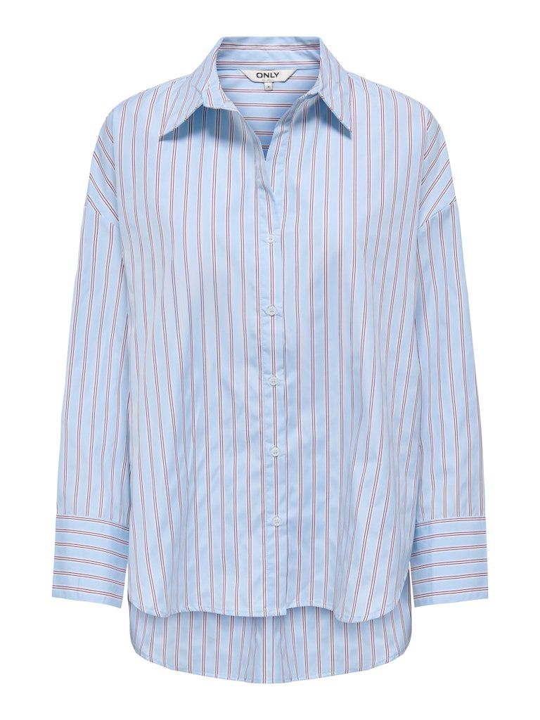 ONLOREGON ALVA LS REG SHIRT NOOS WVN Dusty Blue/FIG