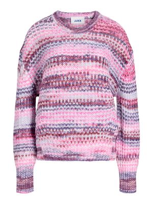 JXSIMONE SPACE DYE CREW NECK KNIT SN Purple Rose//multi s