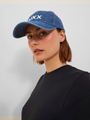 JXBASIC BIG LOGO BASEBALL DENIM CAP NOOS Dark Blue Denim//Big