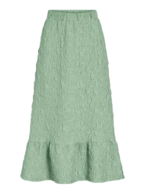 VISOPHIA HW A-LINE MIDI SKIRT Smoke Green