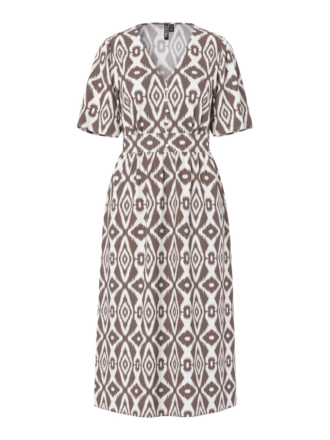 PCTALA SS MIDI DRESS NOOS BC Cloud Dancer/TRIBLE