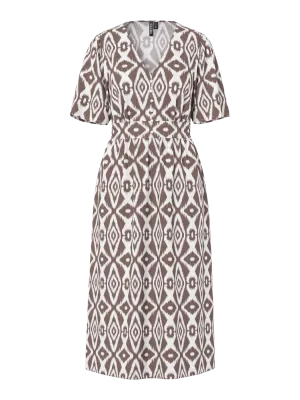 PCTALA SS MIDI DRESS NOOS BC Cloud Dancer/TRIBLE