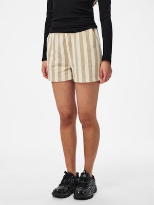 PCCHILLI SUMMER SHORTS STRIPE UB NOOS BC Crockery/NEW CLOUD D