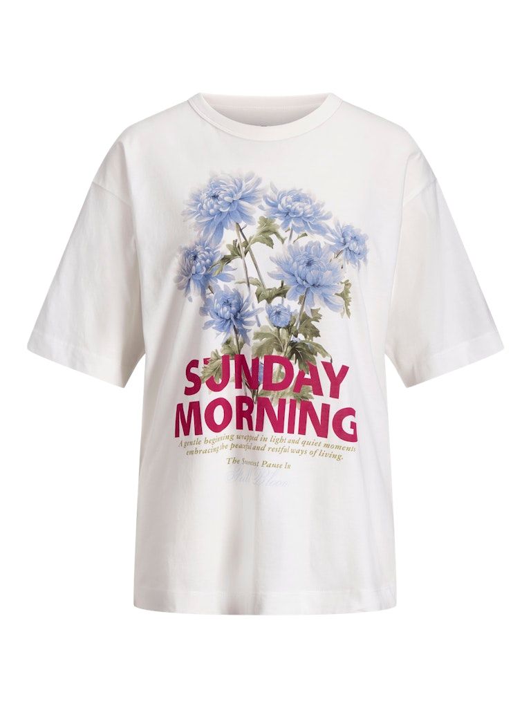 JXSANDRA LOOSE SS TEE JRS Cloud Dancer/SUNDAY