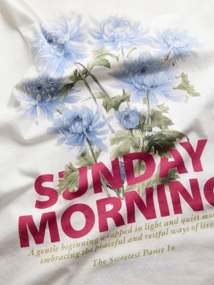 JXSANDRA LOOSE SS TEE JRS Cloud Dancer/SUNDAY