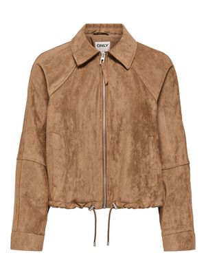 ONLLIXA L/S FAUX SUEDE JACKET CC PNT Bison