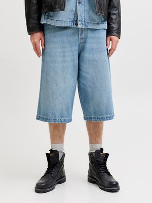 JJIBILLY JJLUCA JORTS AKM 793 LN Blue Denim