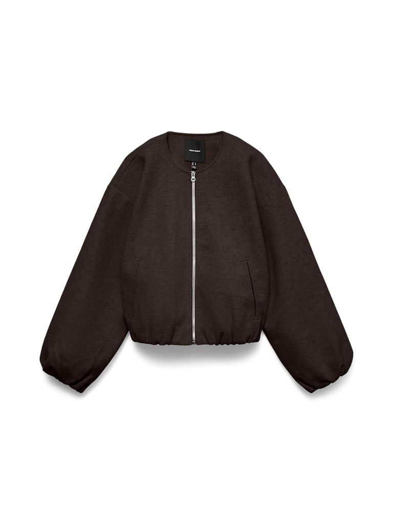 VMCHLOE LS BOMBER JACKET NOOS Chocolate Torte-MELANGE