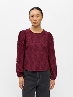 OBJMYA RE L/S TOP NOOS Windsor Wine