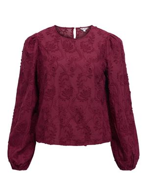 OBJMYA RE L/S TOP NOOS Windsor Wine