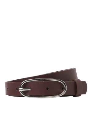 JXJESSICA LEATHER BELT ACC NOOS Winetasting/W. Silve