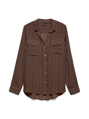 VMBUMPY L/S SHIRT NEW WVN NOOS Chocolate Torte/New
