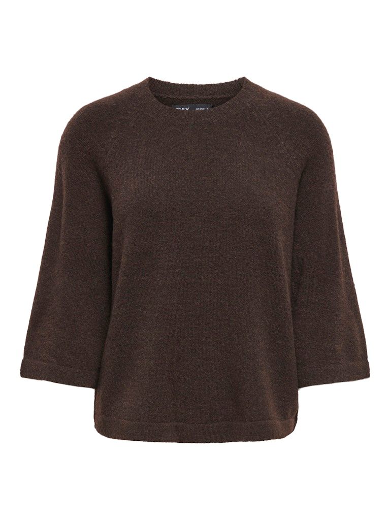 ONLSIMONI 3/4 PULLOVER KNT NOOS Coffee Bean-MELANGE