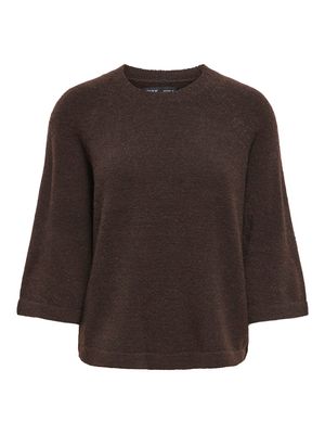 ONLSIMONI 3/4 PULLOVER KNT NOOS Coffee Bean-MELANGE