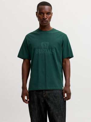 JORFREDERIKSBERG MONOGRAM TEE SS CN SN Pine Grove