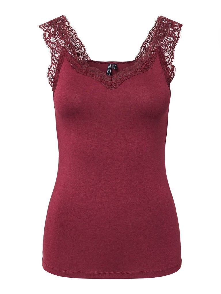 PCBARBERA LACE TOP JRS NOOS BC Tawny Port