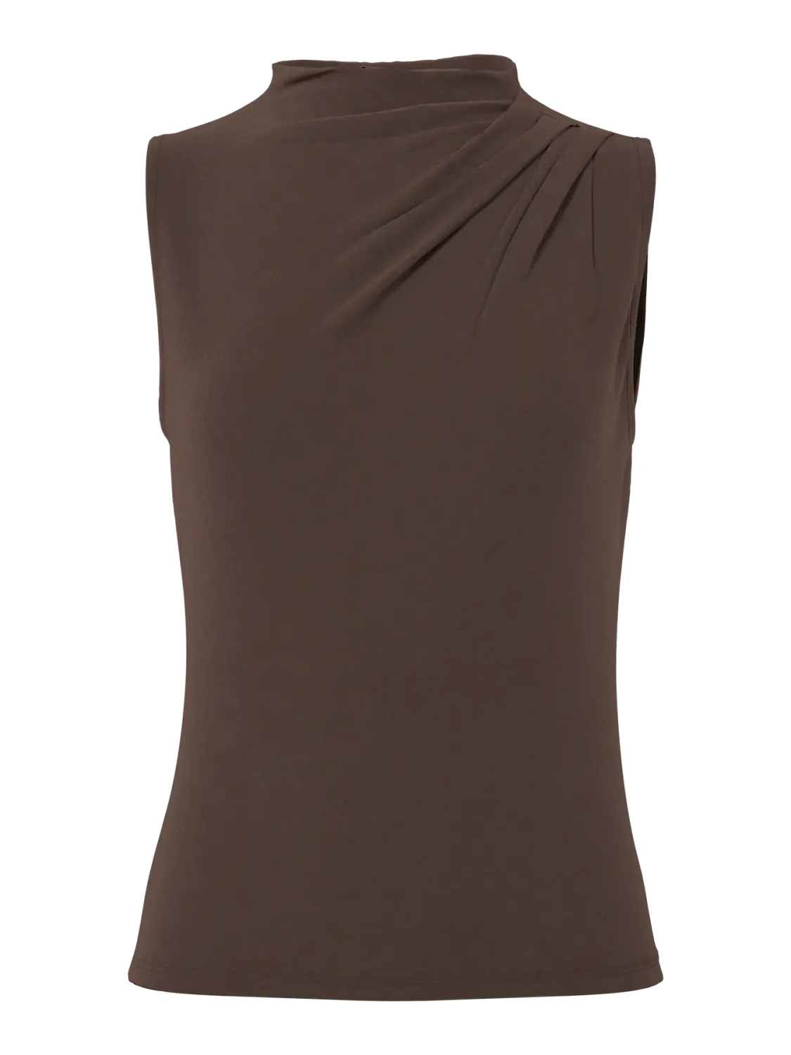 PCMADISON SL DRAPED TOP JRS NOOS BC Hot Fudge