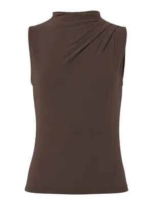 PCMADISON SL DRAPED TOP JRS NOOS BC Hot Fudge