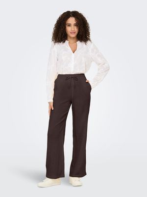 JDYTHEIS LIFE WIDE PANT WVN NOOS Chocolate Torte